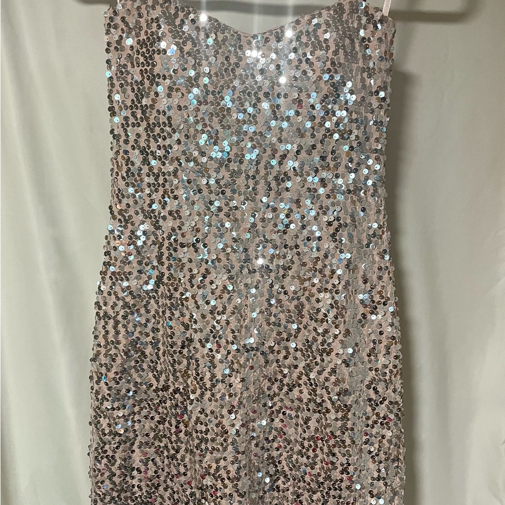 AUW Blush Sequin Dress